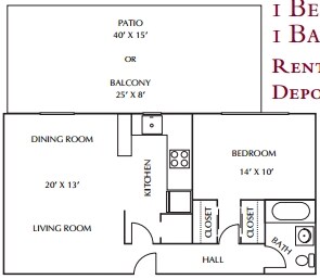 One Bedroom 2372-4 2372-4 floor plan